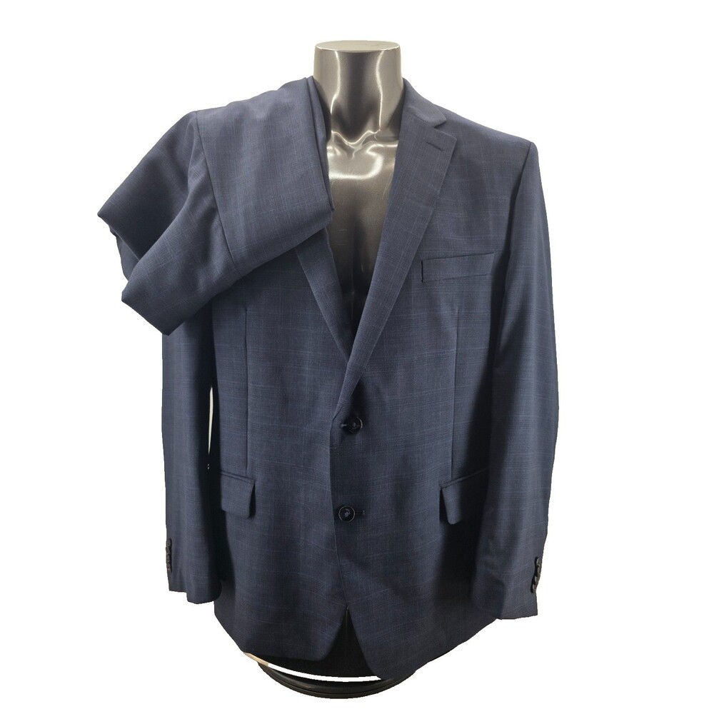 Michael Kors Suit 48R 40X30 Blue Wool Blend Two Button Corpcore Professional